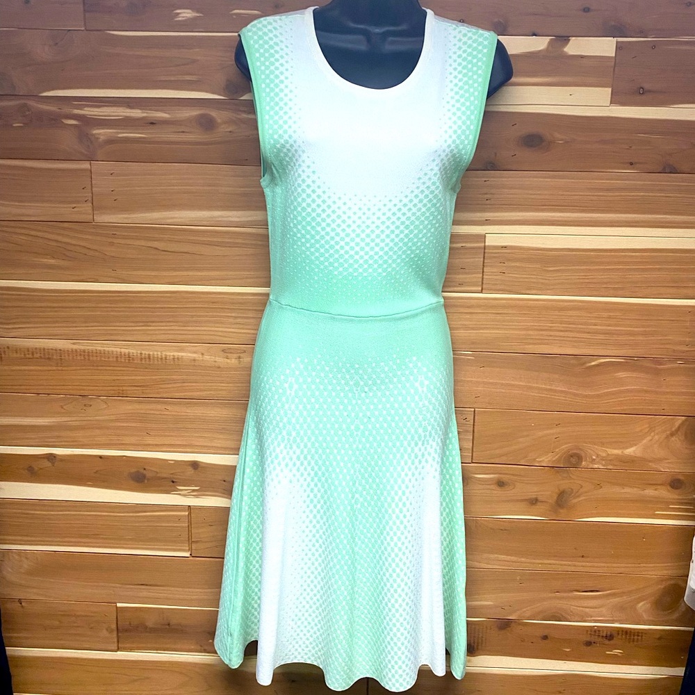 Ohne Titel Mint Green Knit Flare Dress